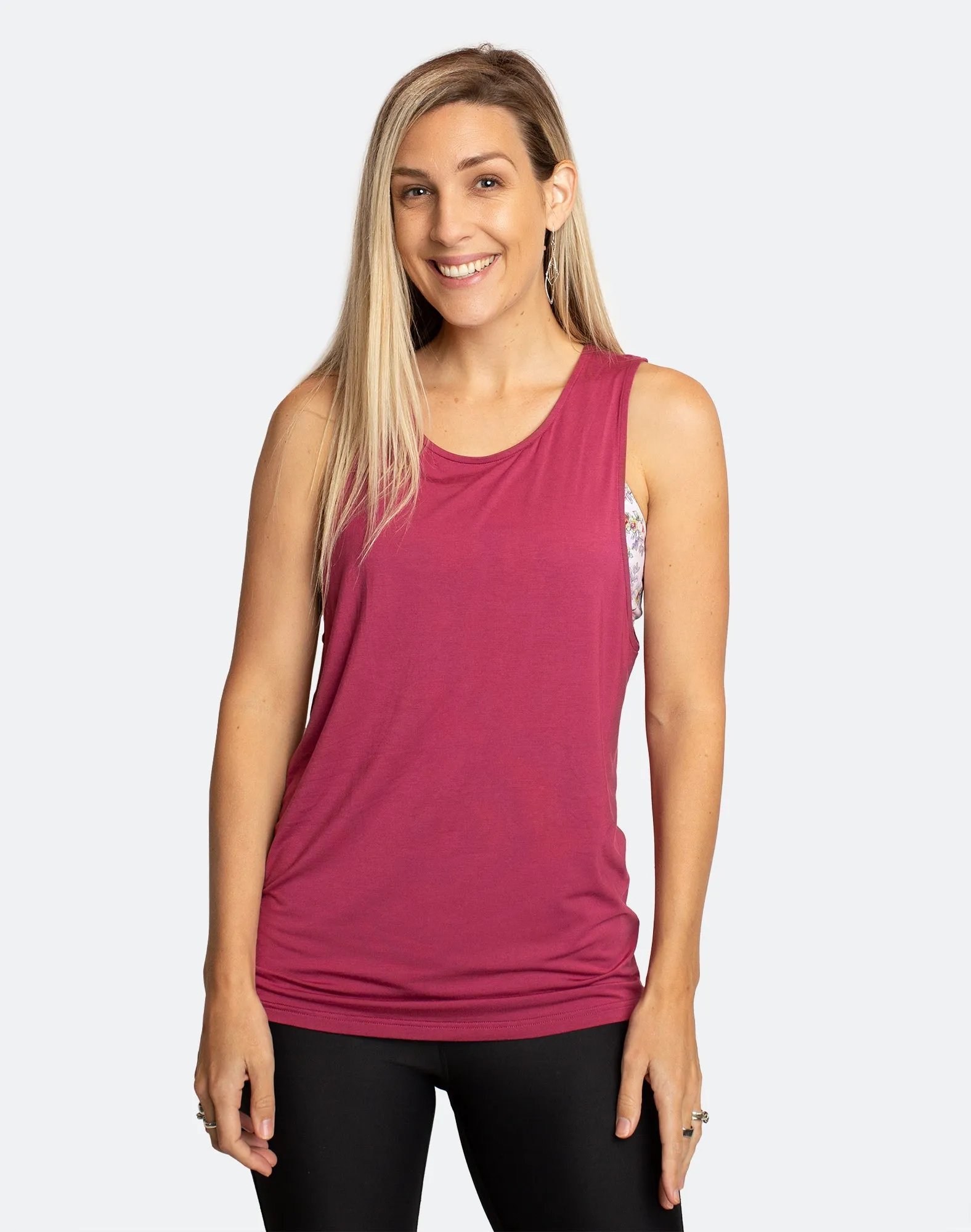 ** CLEARANCE ** Breastfeeding Top - Casual Tank French Rose