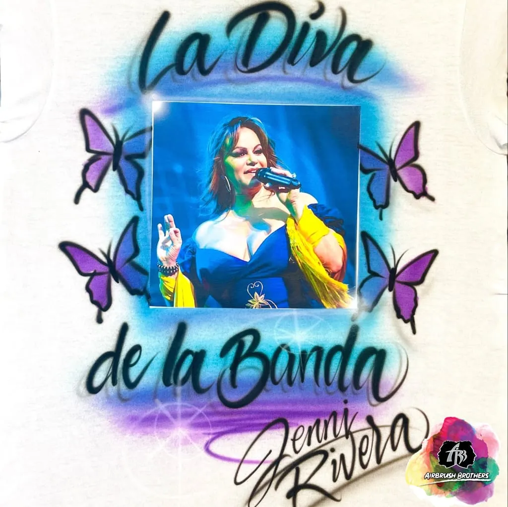 Airbrush Jenni Rivera Shirt Design