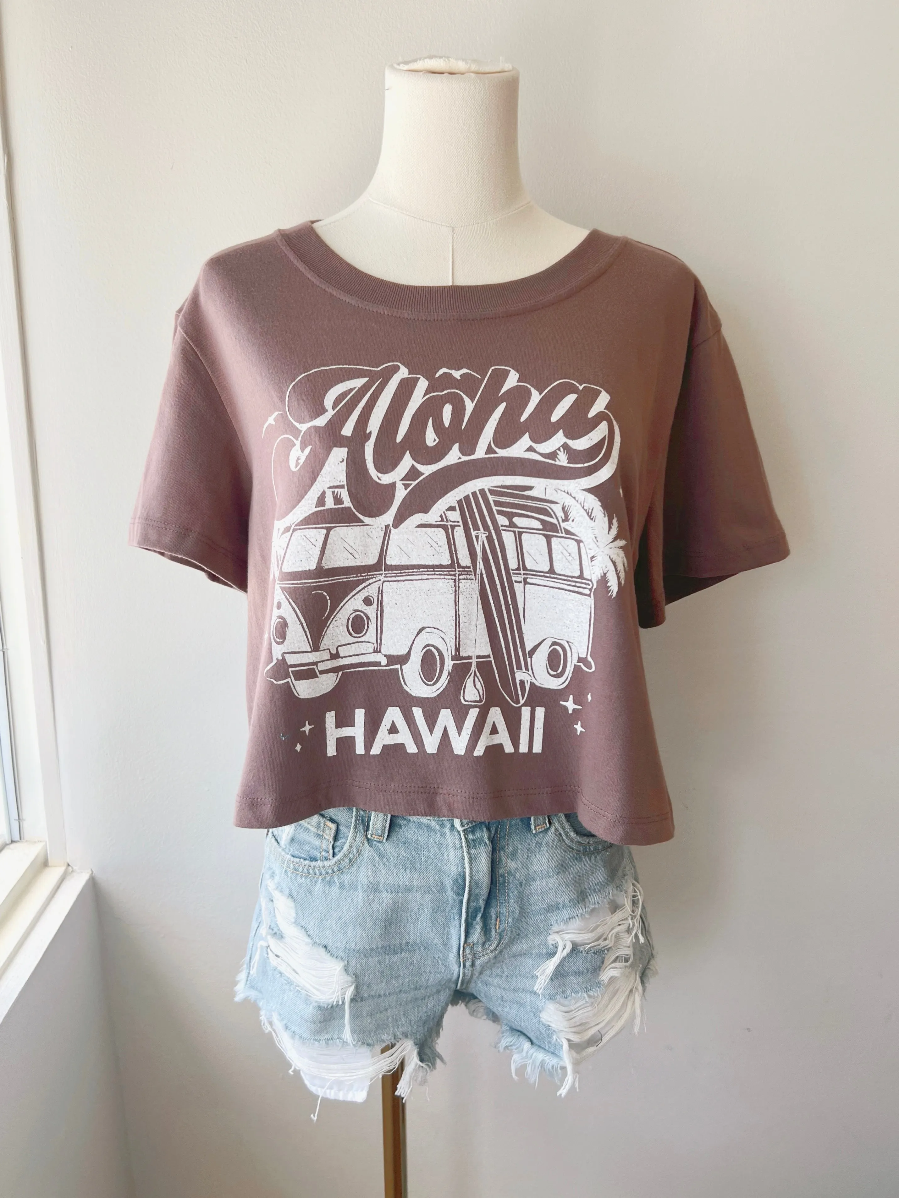 Aloha, Hawaii Crop Tee