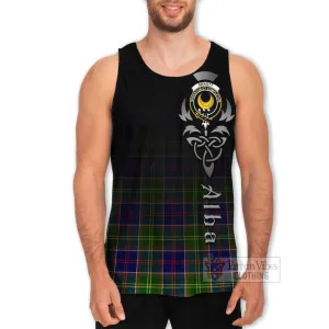 Arnott Tartan Men's Tank Top Featuring Alba Gu Brath Family Crest Celtic Inspired