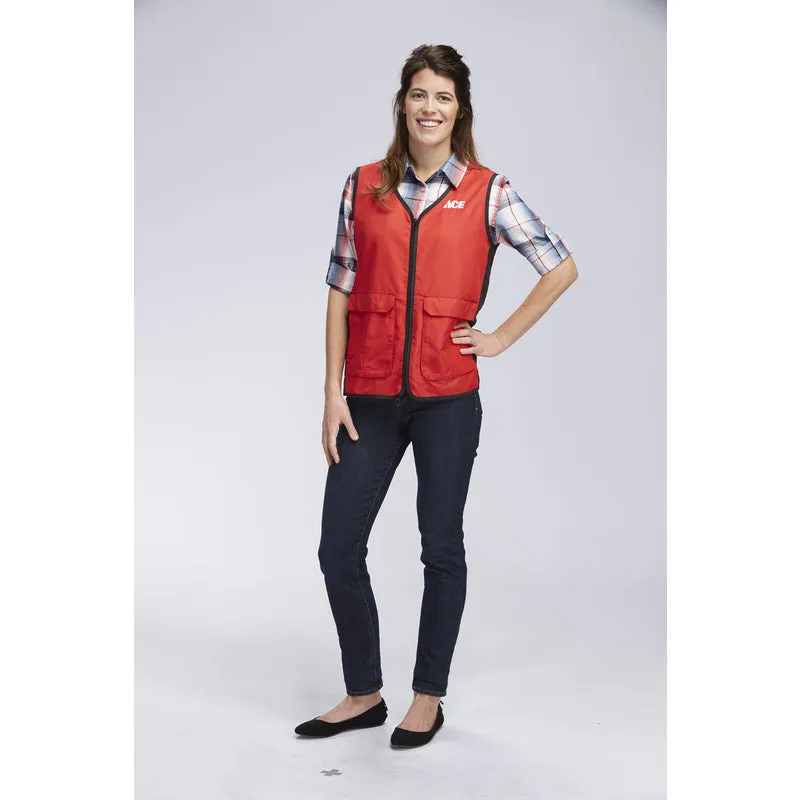 Artcraft No Snag S Sizes Women's Sleeveless V-Neck Red Vest