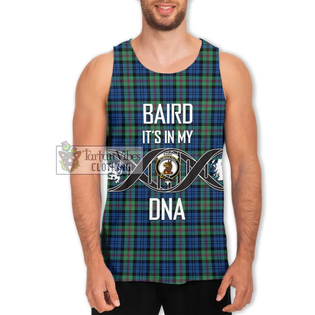 Baird Ancient Tartan Men's Tank Top with Family Crest DNA In Me Style