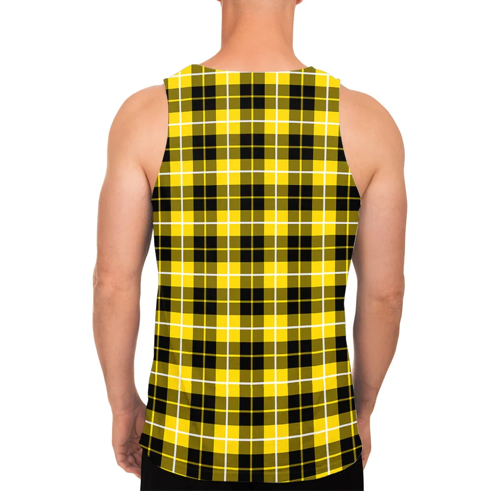 Barclay Dress Modern Tartan Mens Tank Top with Family Crest