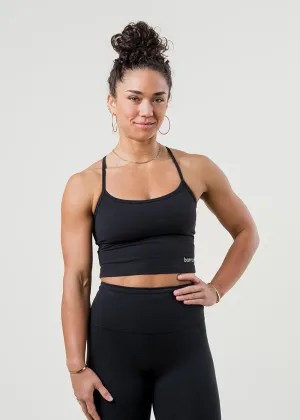 barre3 x Beyond Yoga Slim Racerback Tank - Jet Black