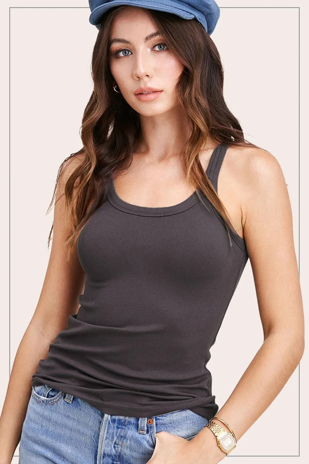 Basic Stretchy All Season Tank Top