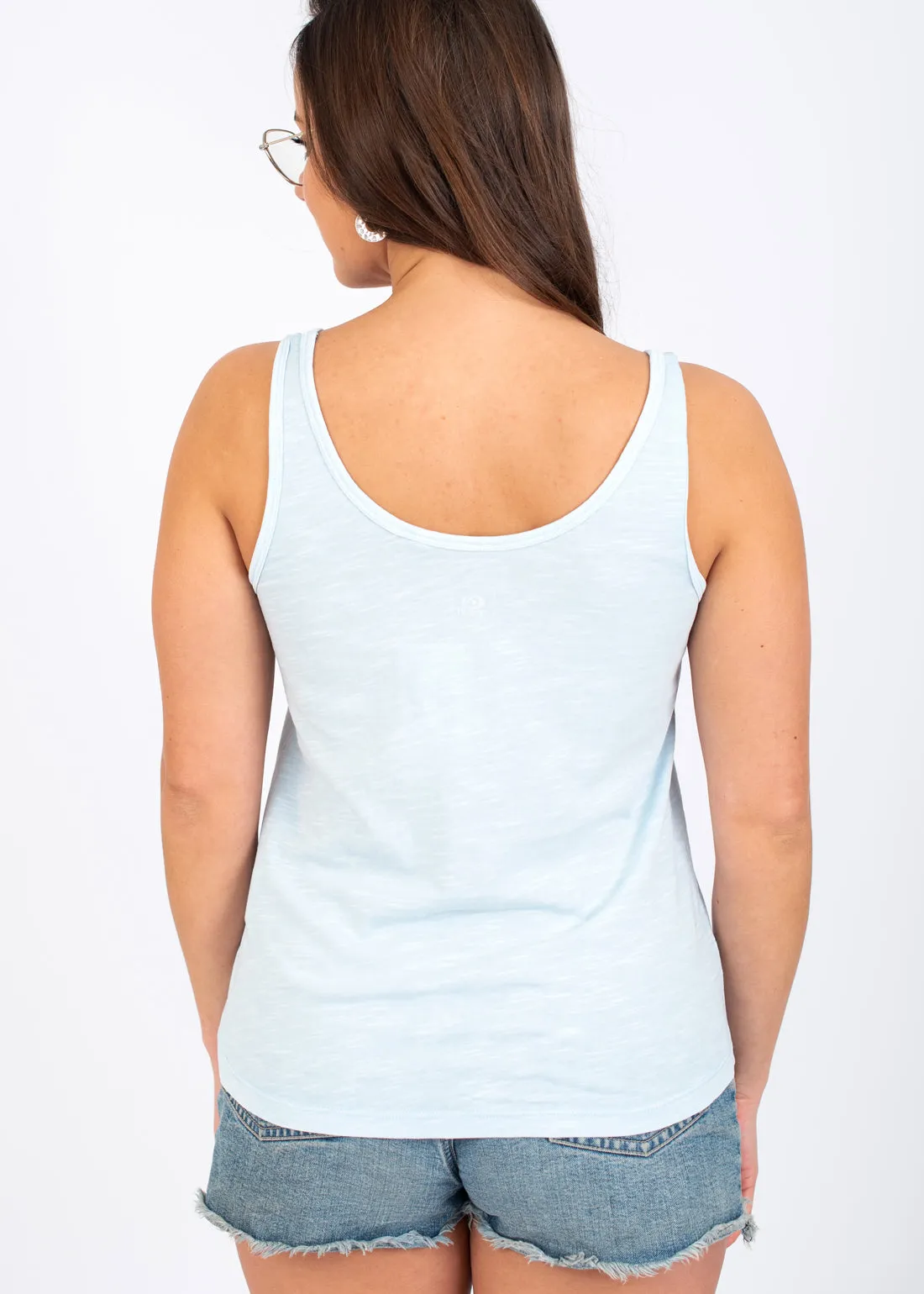 Bella Tank Top in Sky Blue