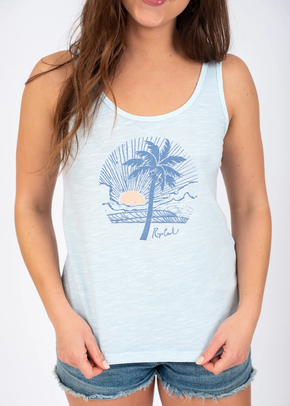 Bella Tank Top in Sky Blue