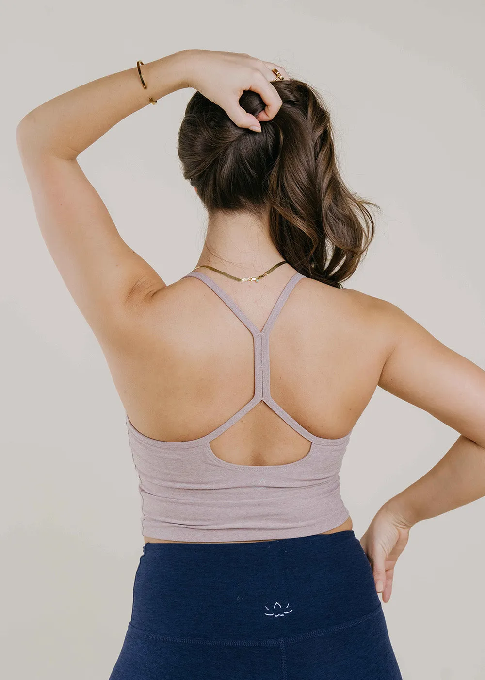 Beyond Yoga Spacedye Slim Racerback Cropped Tank - Chai