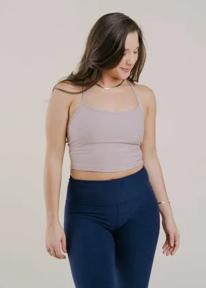 Beyond Yoga Spacedye Slim Racerback Cropped Tank - Chai