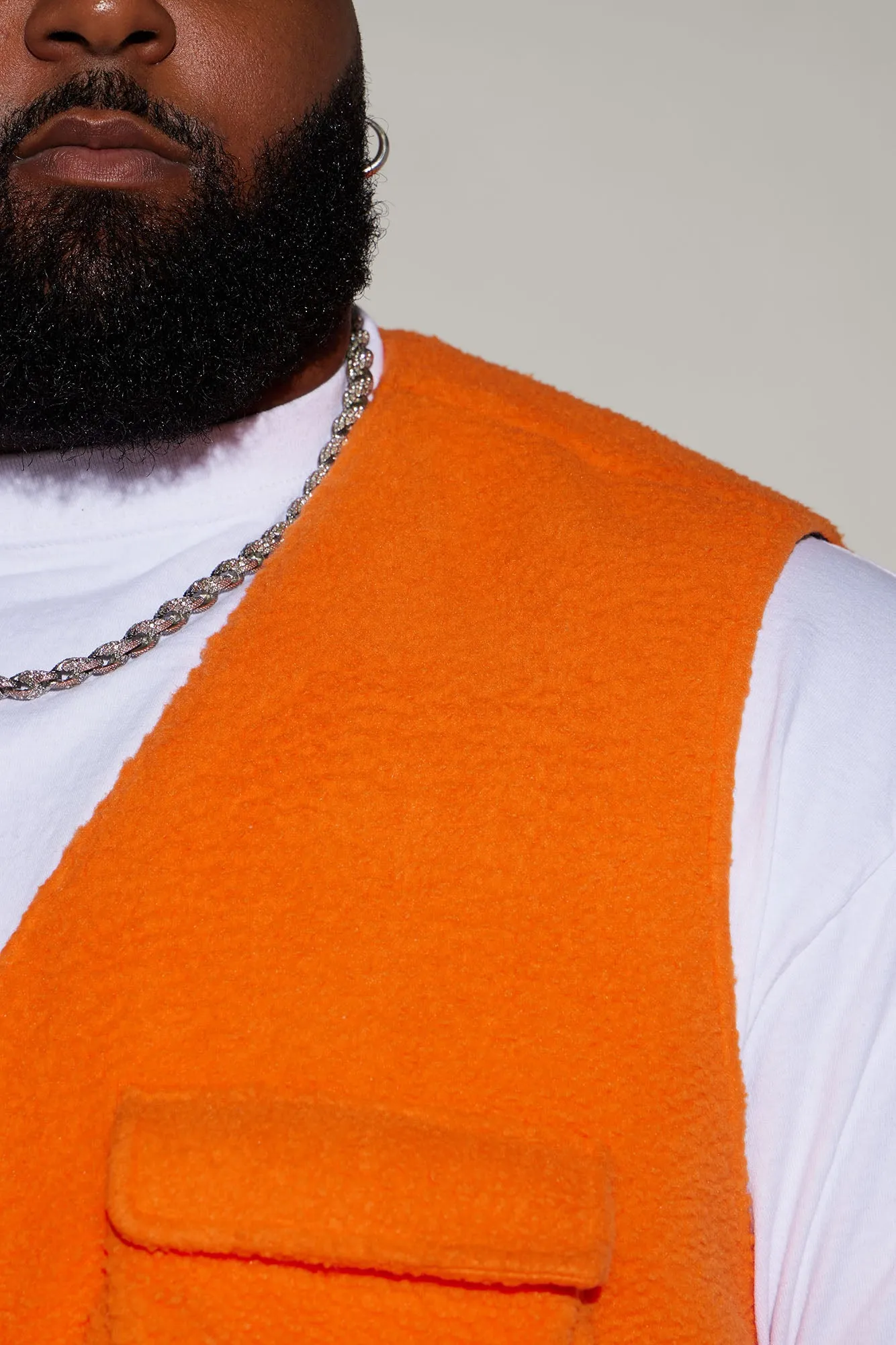 Bhutan Sherpa Vest - Orange