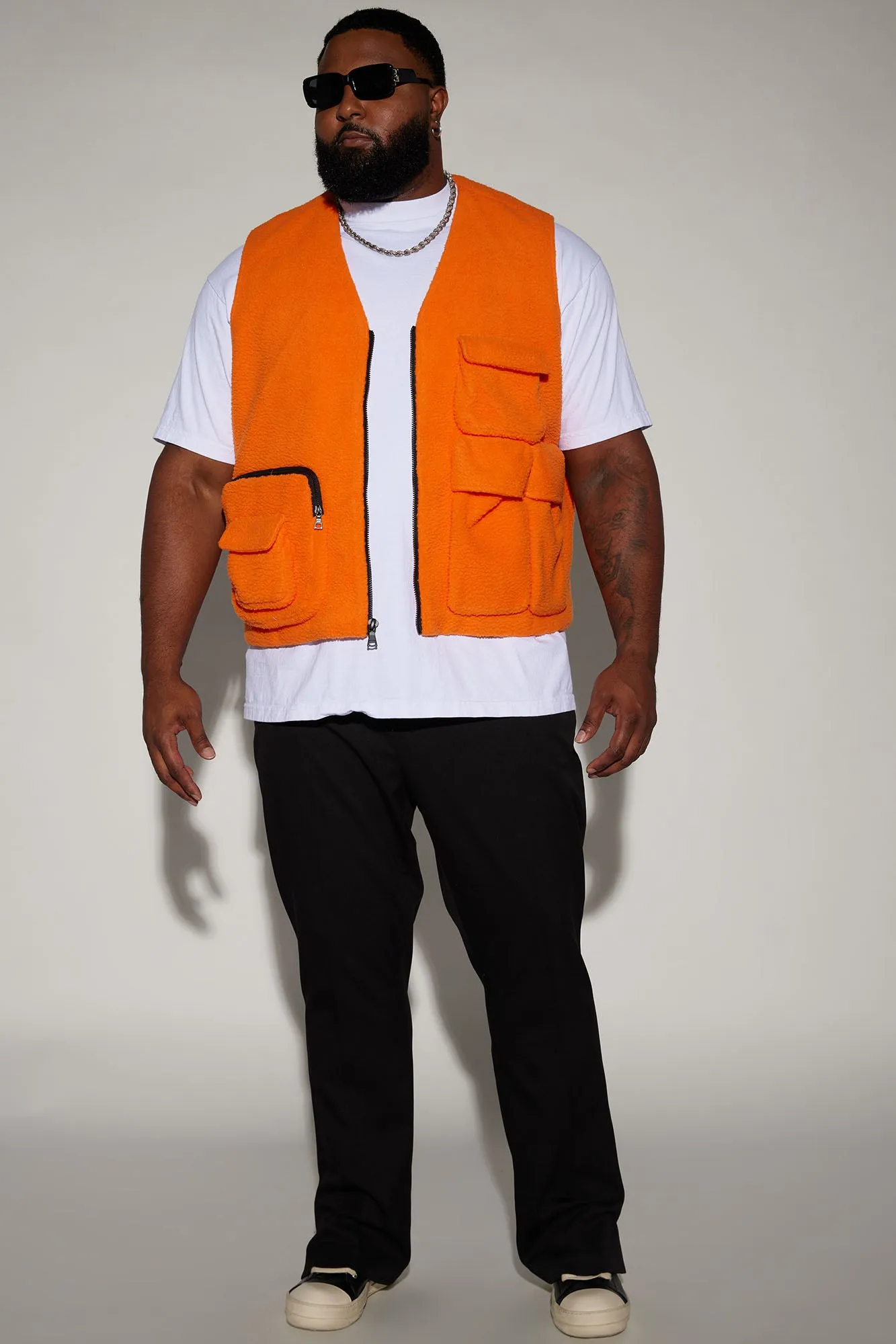 Bhutan Sherpa Vest - Orange