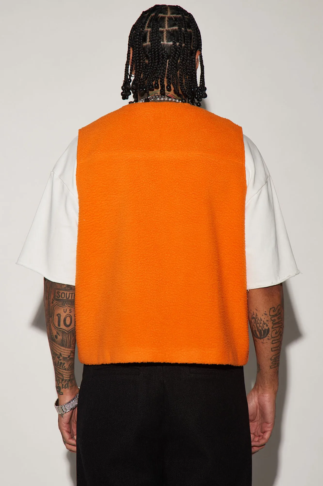 Bhutan Sherpa Vest - Orange