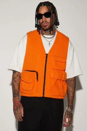 Bhutan Sherpa Vest - Orange