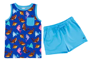 Birdie Bean Bruce Sharks 2-piece Tank and Shorts Set