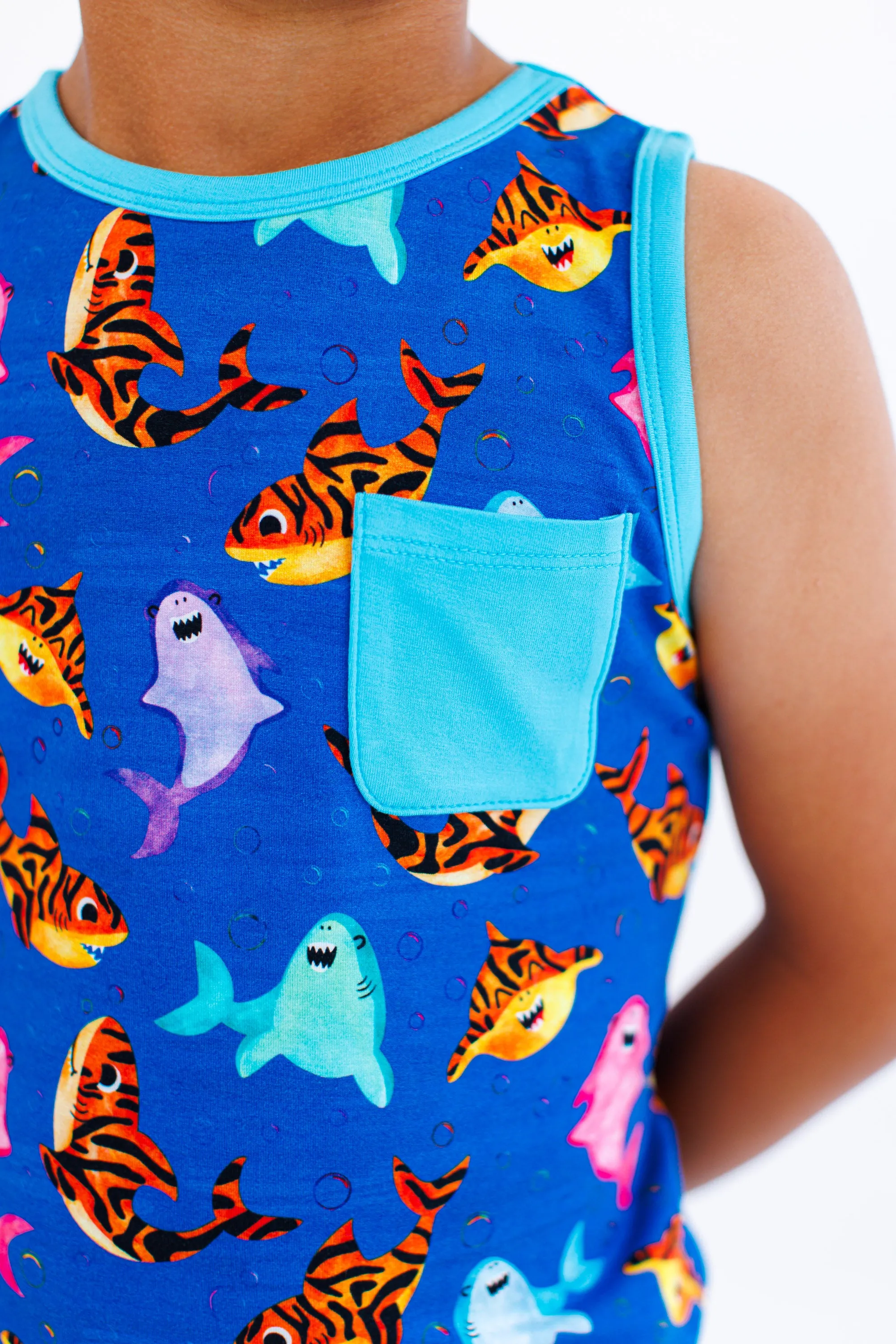 Birdie Bean Bruce Sharks 2-piece Tank and Shorts Set