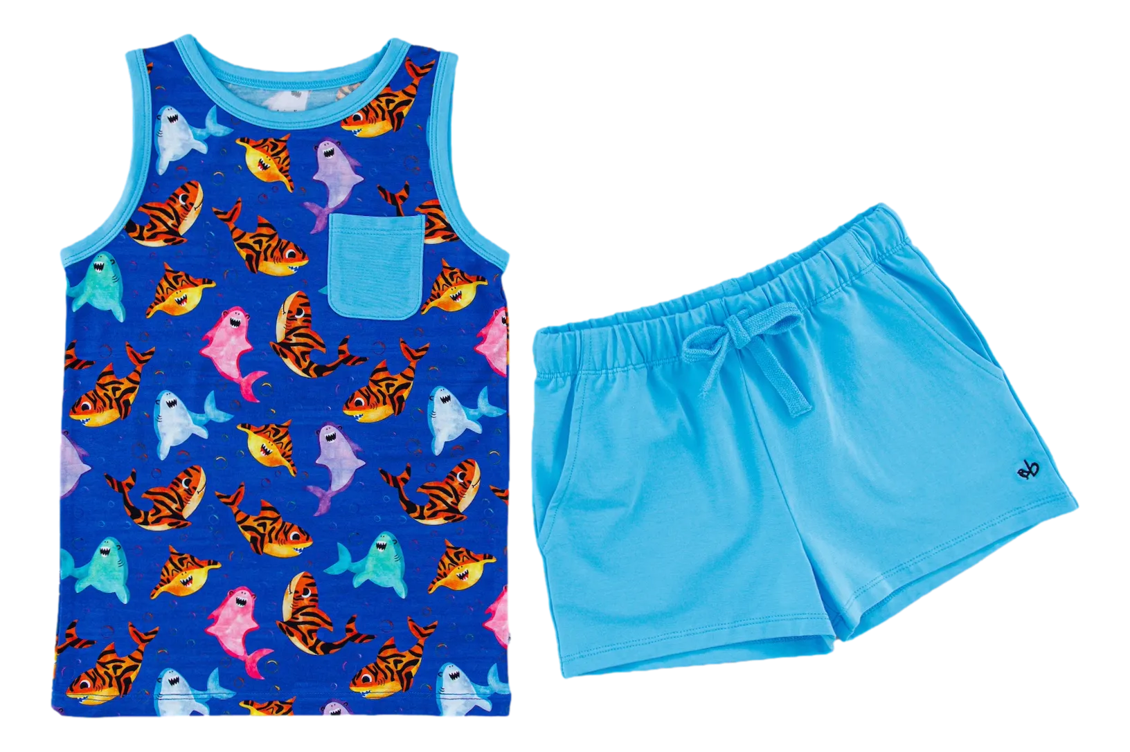 Birdie Bean Bruce Sharks 2-piece Tank and Shorts Set