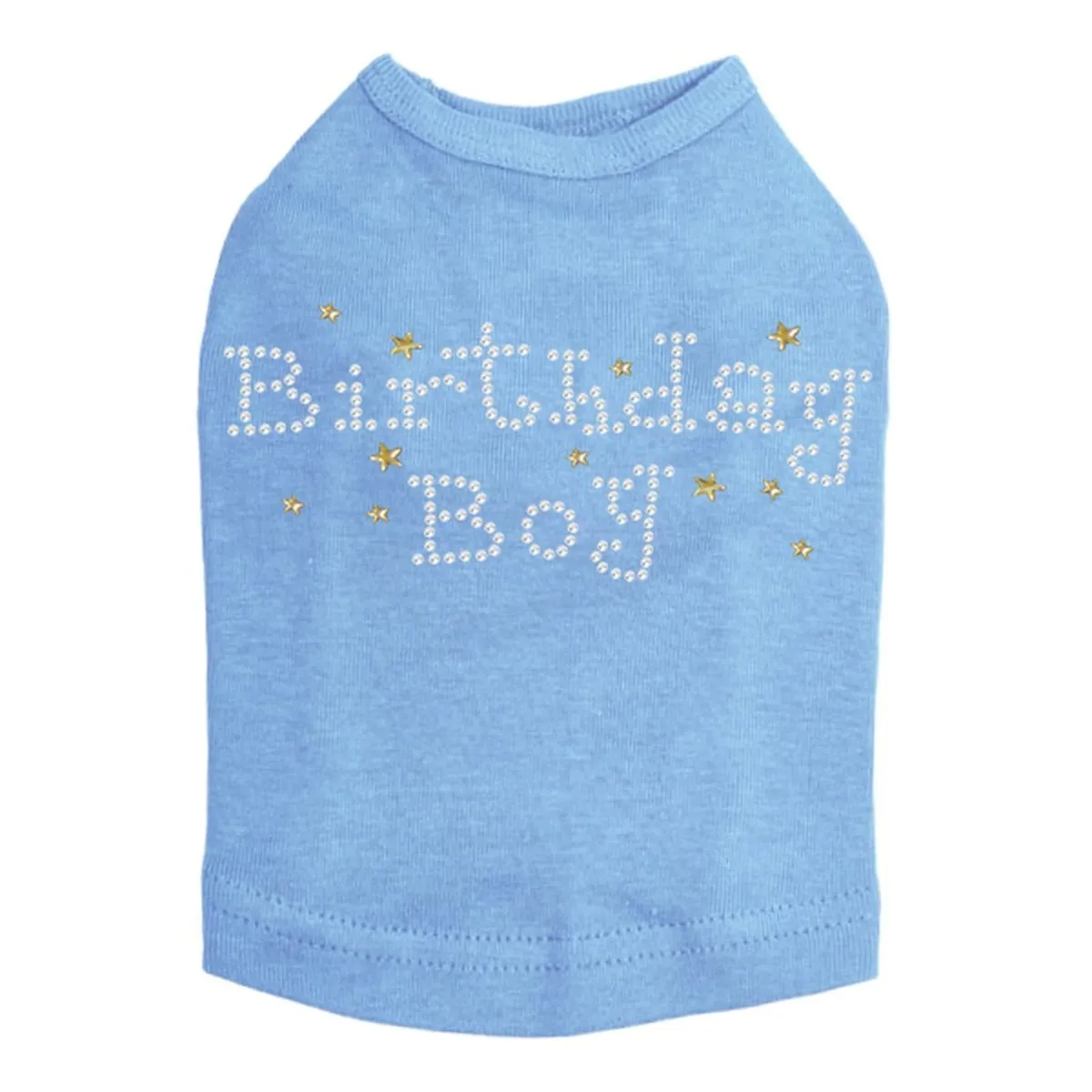 Birthday Boy With Stars Rhinestone Dog Tank