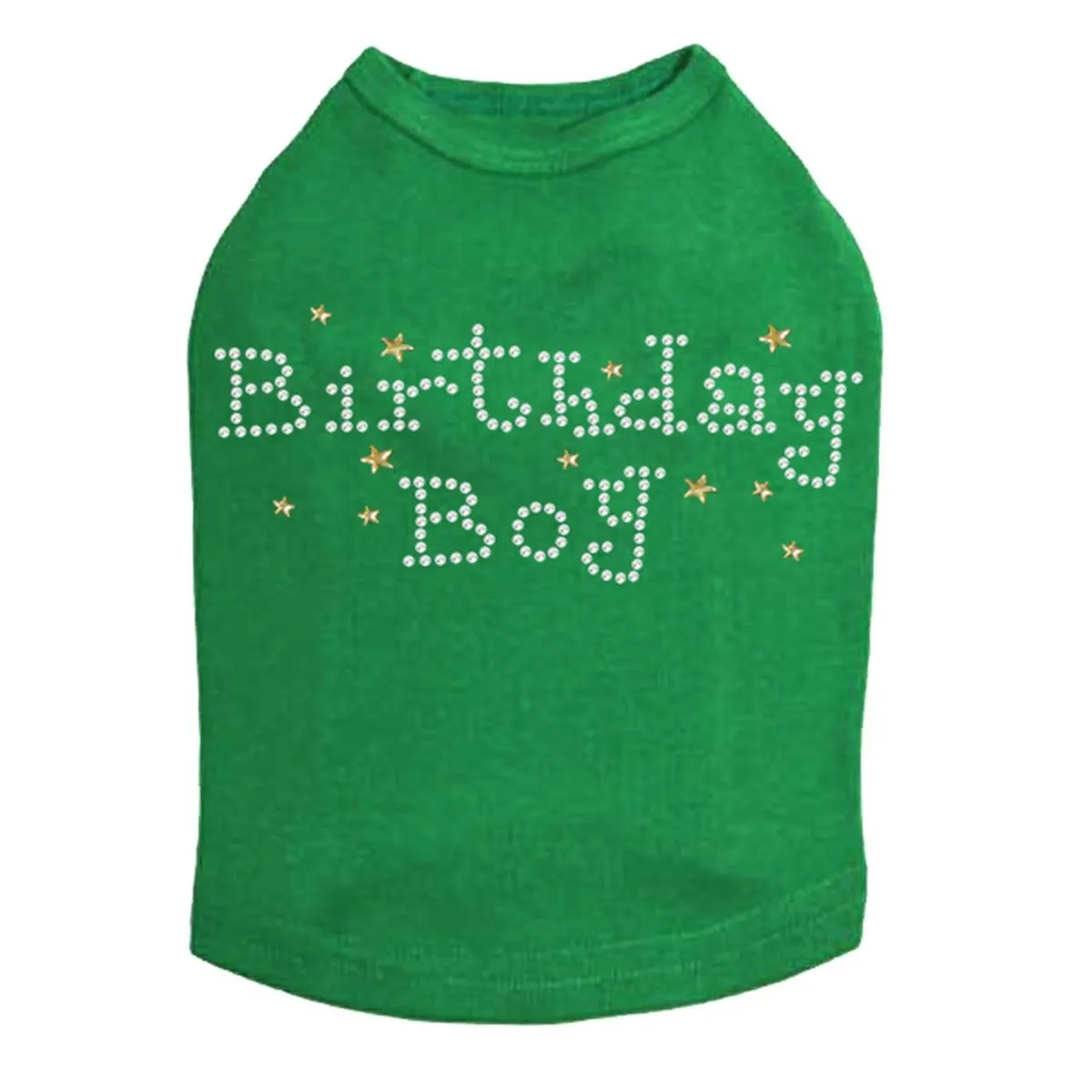 Birthday Boy With Stars Rhinestone Dog Tank