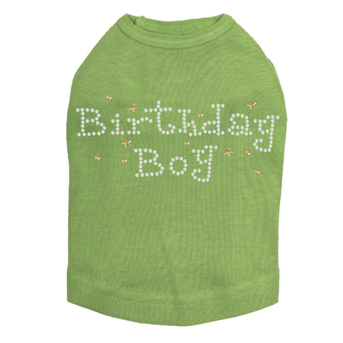 Birthday Boy With Stars Rhinestone Dog Tank