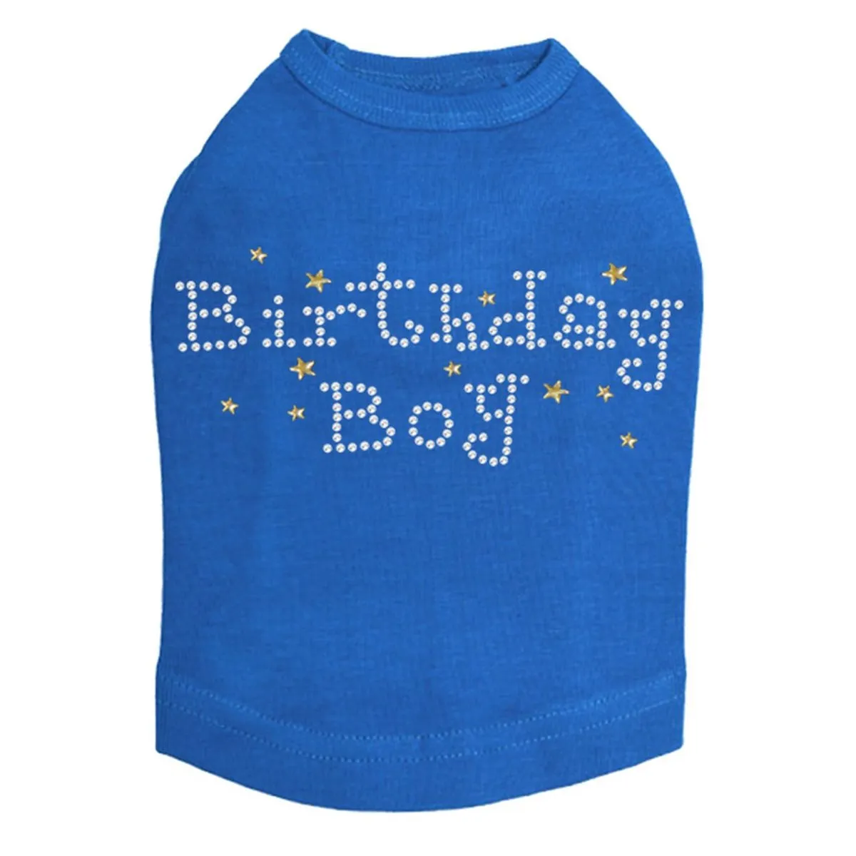 Birthday Boy With Stars Rhinestone Dog Tank