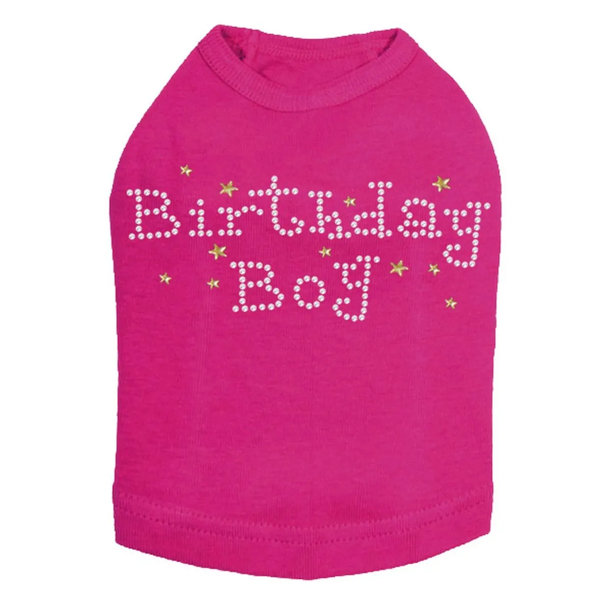 Birthday Boy With Stars Rhinestone Dog Tank