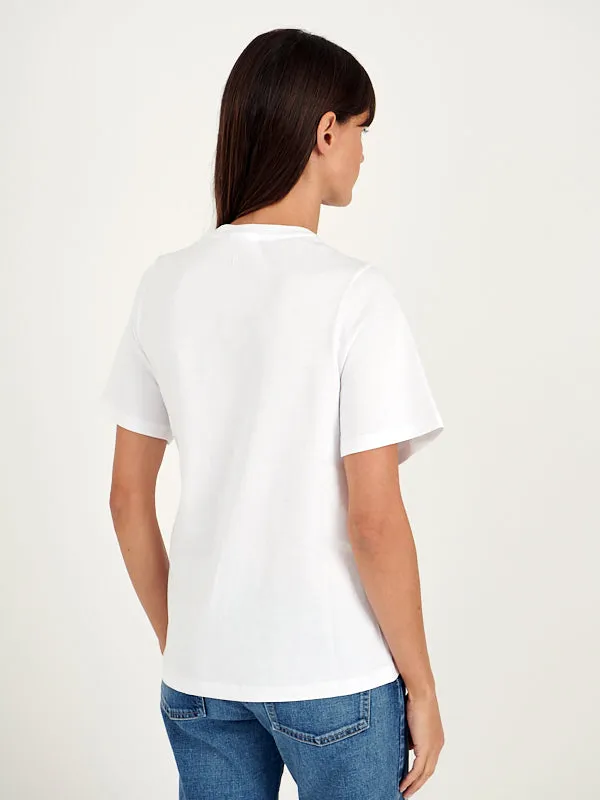 Body Twist Tee in White