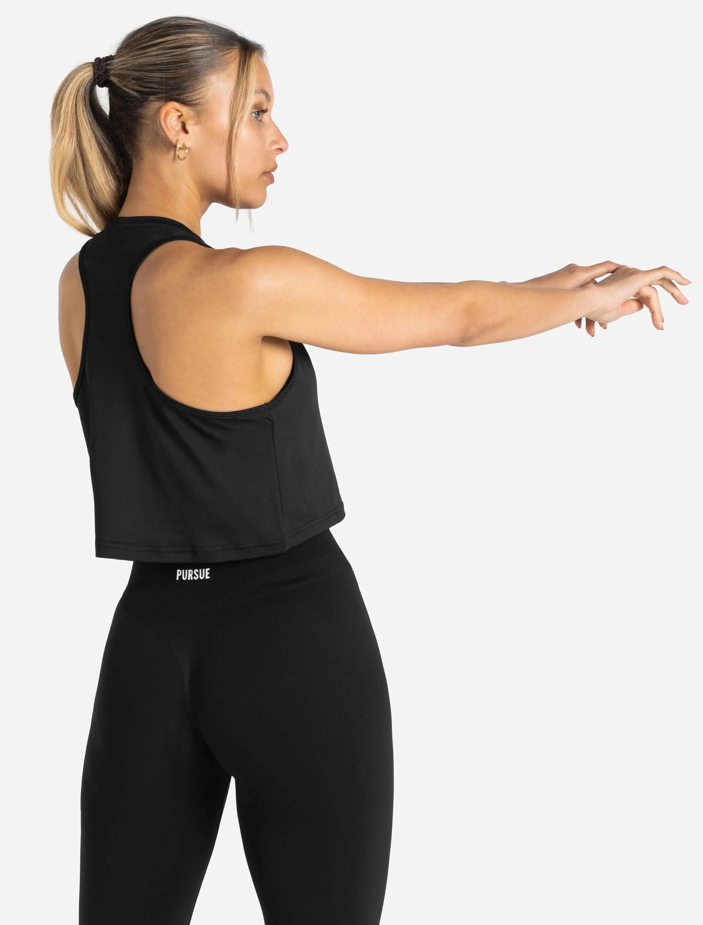 BreathEasy Crop Vest - Black