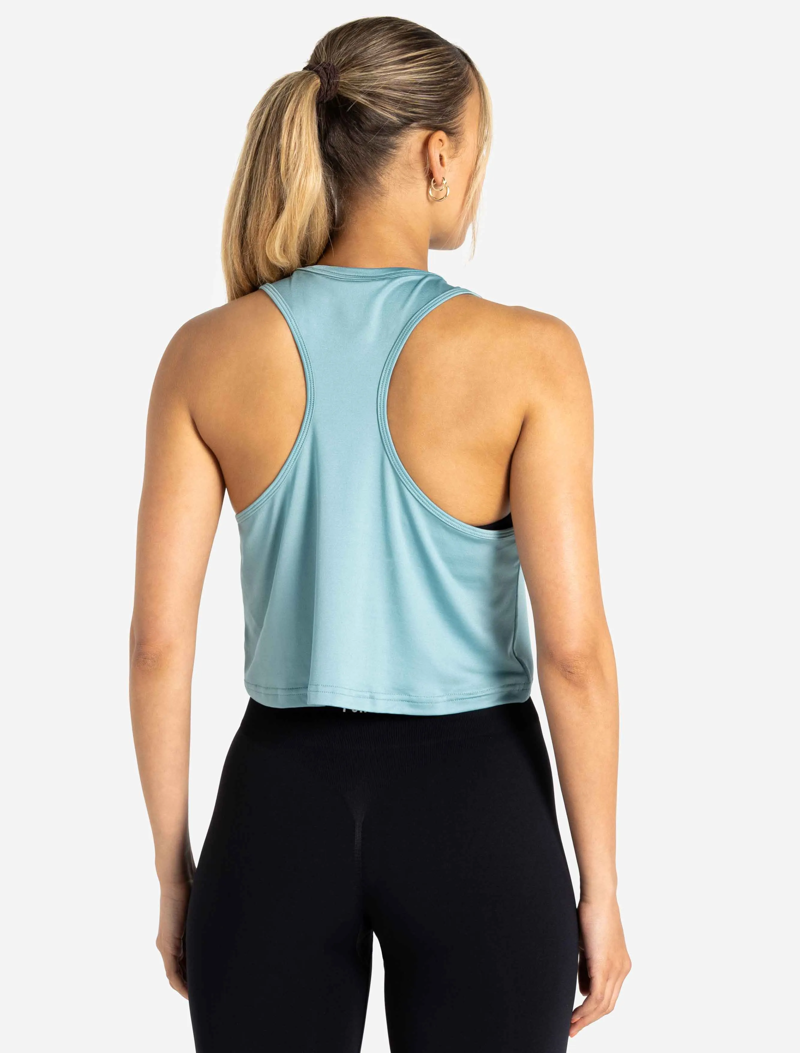 BreathEasy Crop Vest - Dusky Blue