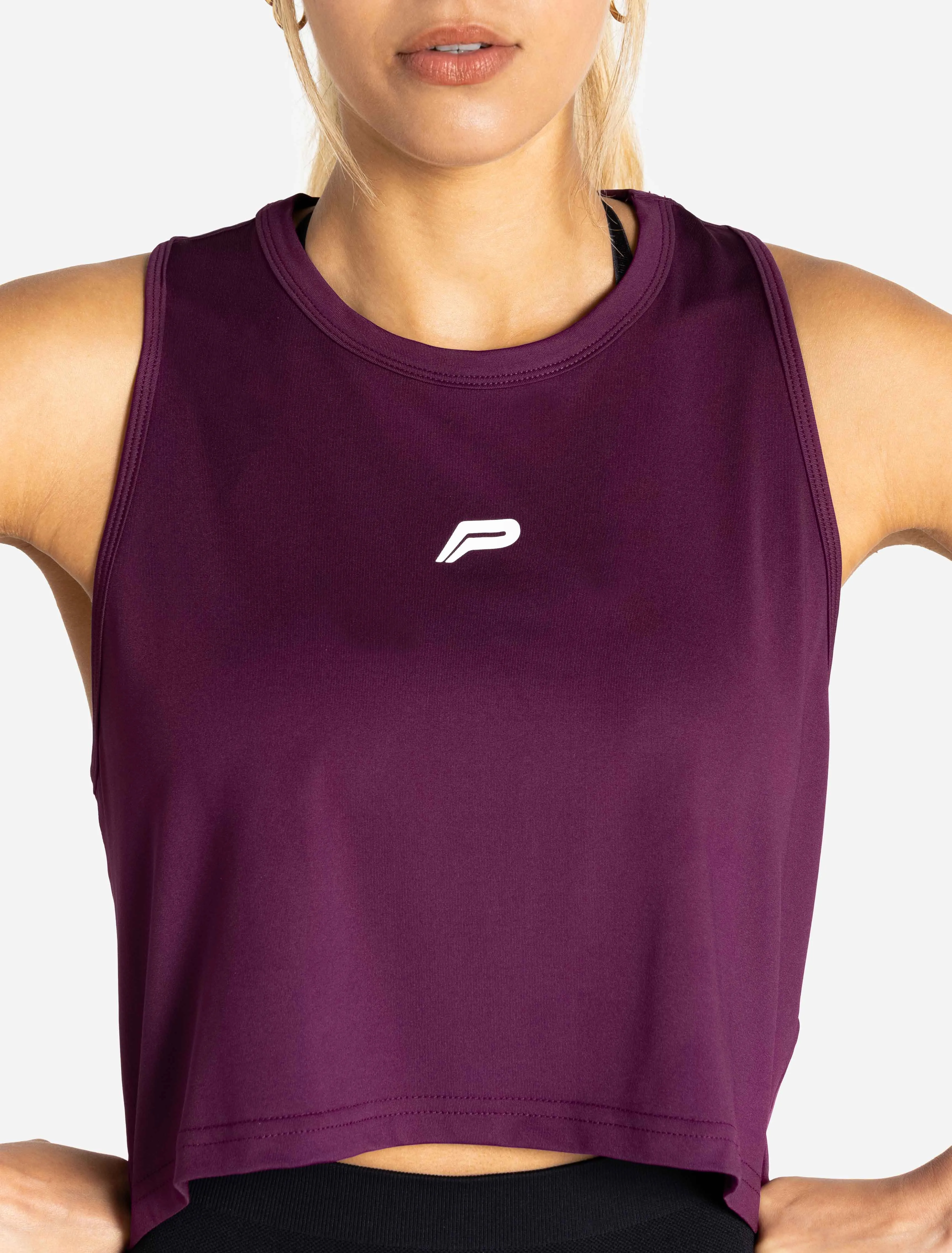 BreathEasy Crop Vest - Purple