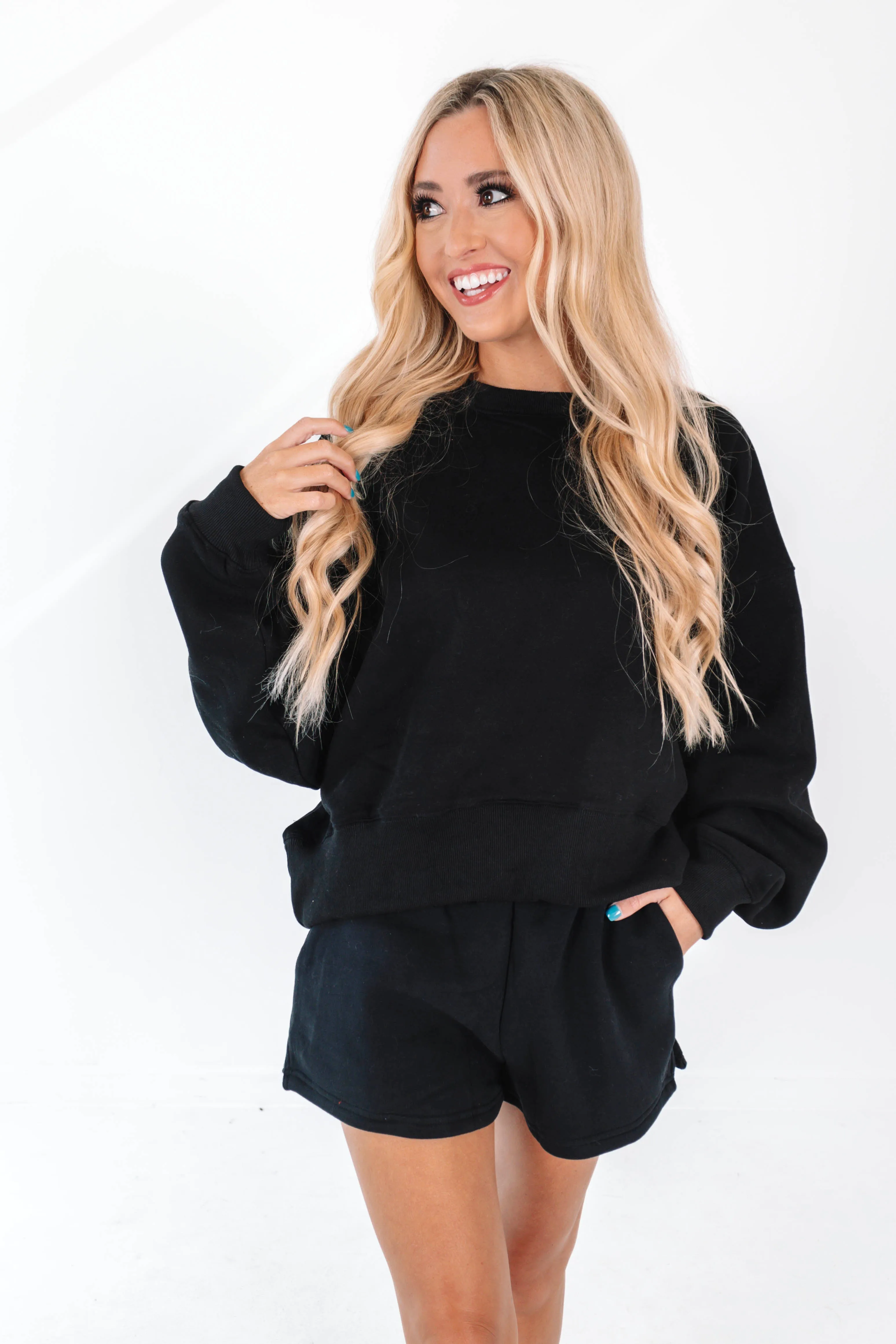 Cool And Casual Sweatshirt - Black