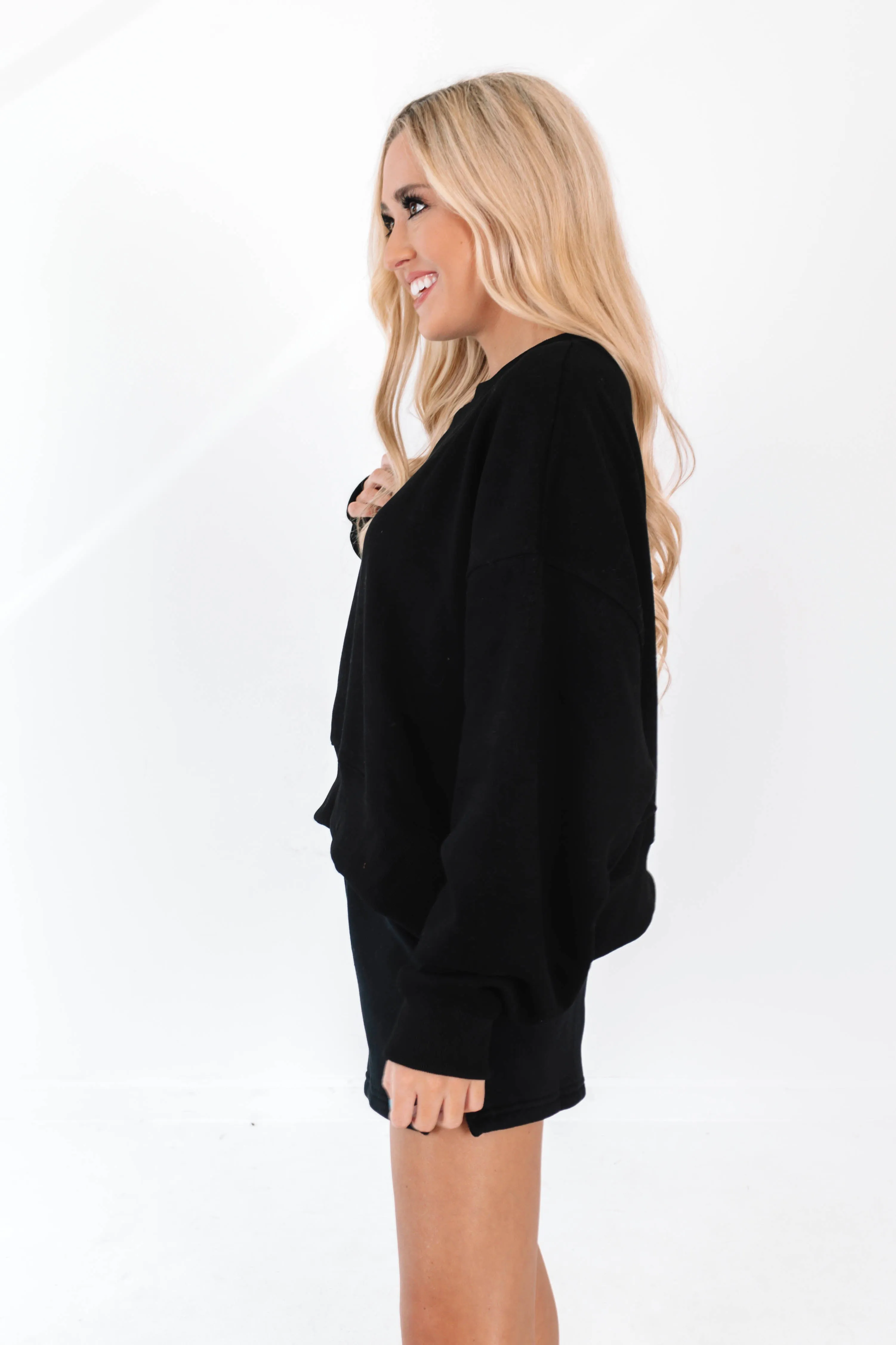 Cool And Casual Sweatshirt - Black