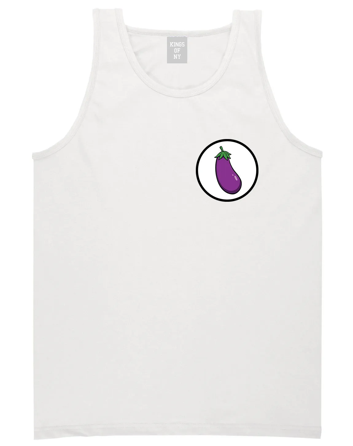 Eggplant Chest Mens Tank Top Shirt