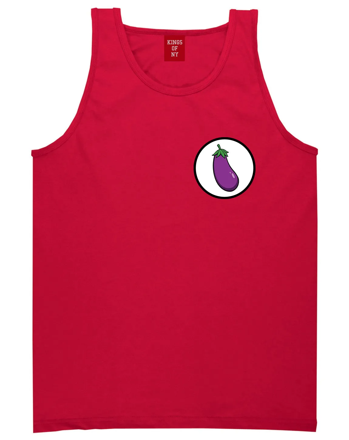 Eggplant Chest Mens Tank Top Shirt