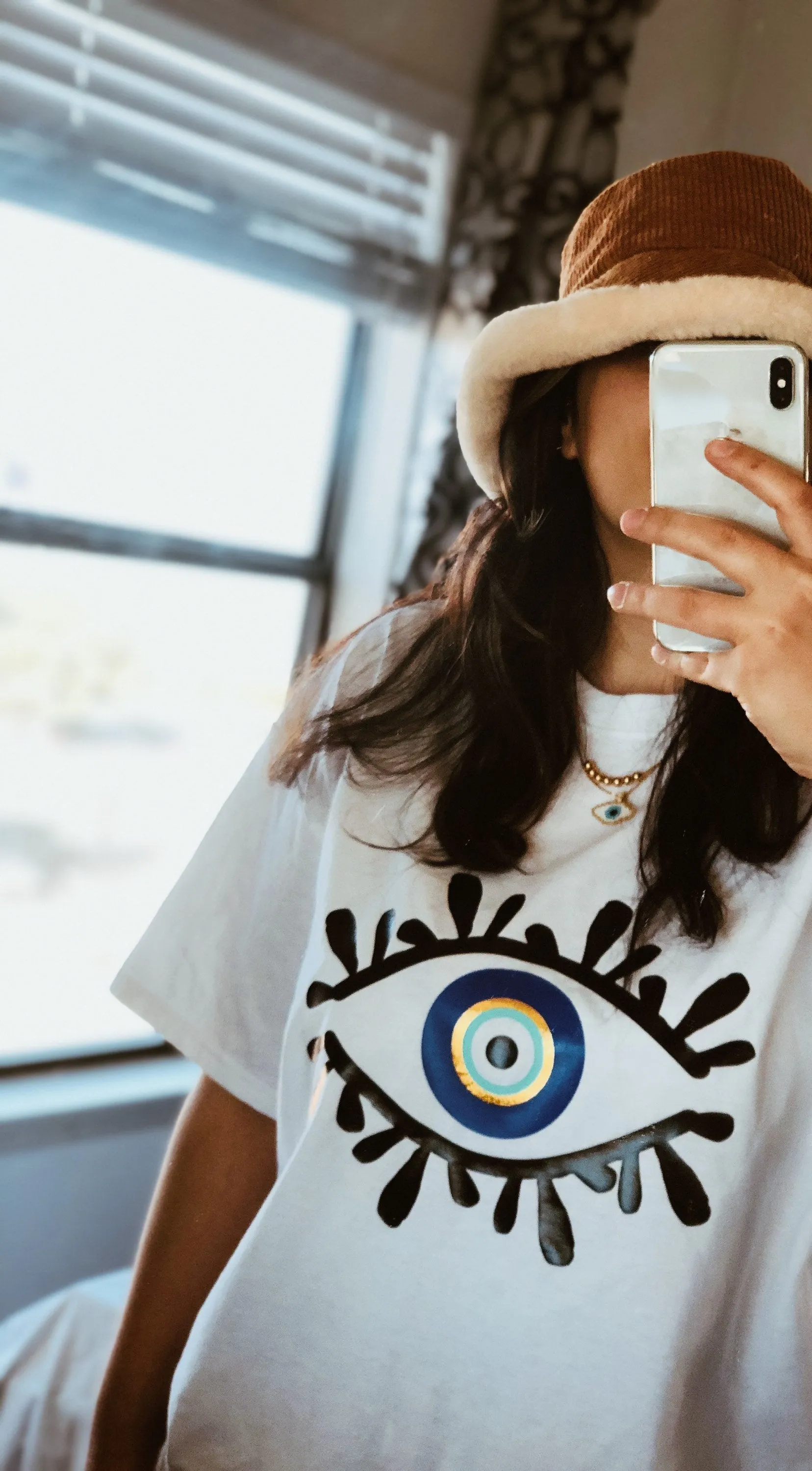 Evil Eye Design T shirt With Amida By Zaa