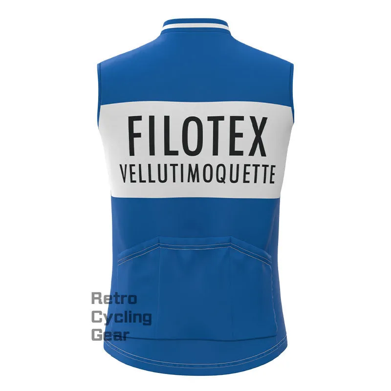 Filotex Blue Retro Cycling Vest