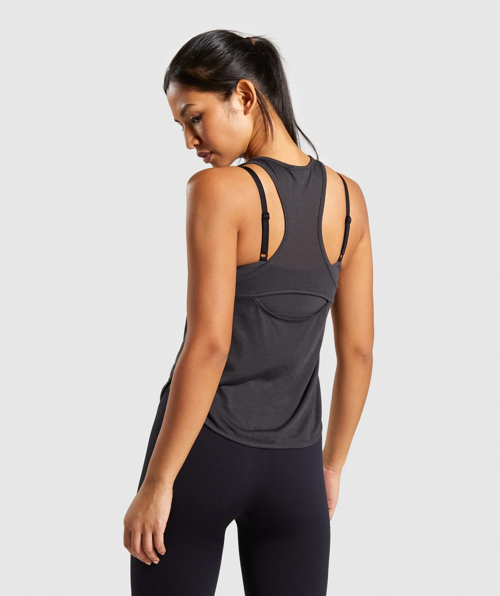 Gymshark Legacy Fitness Vest - Washed Black