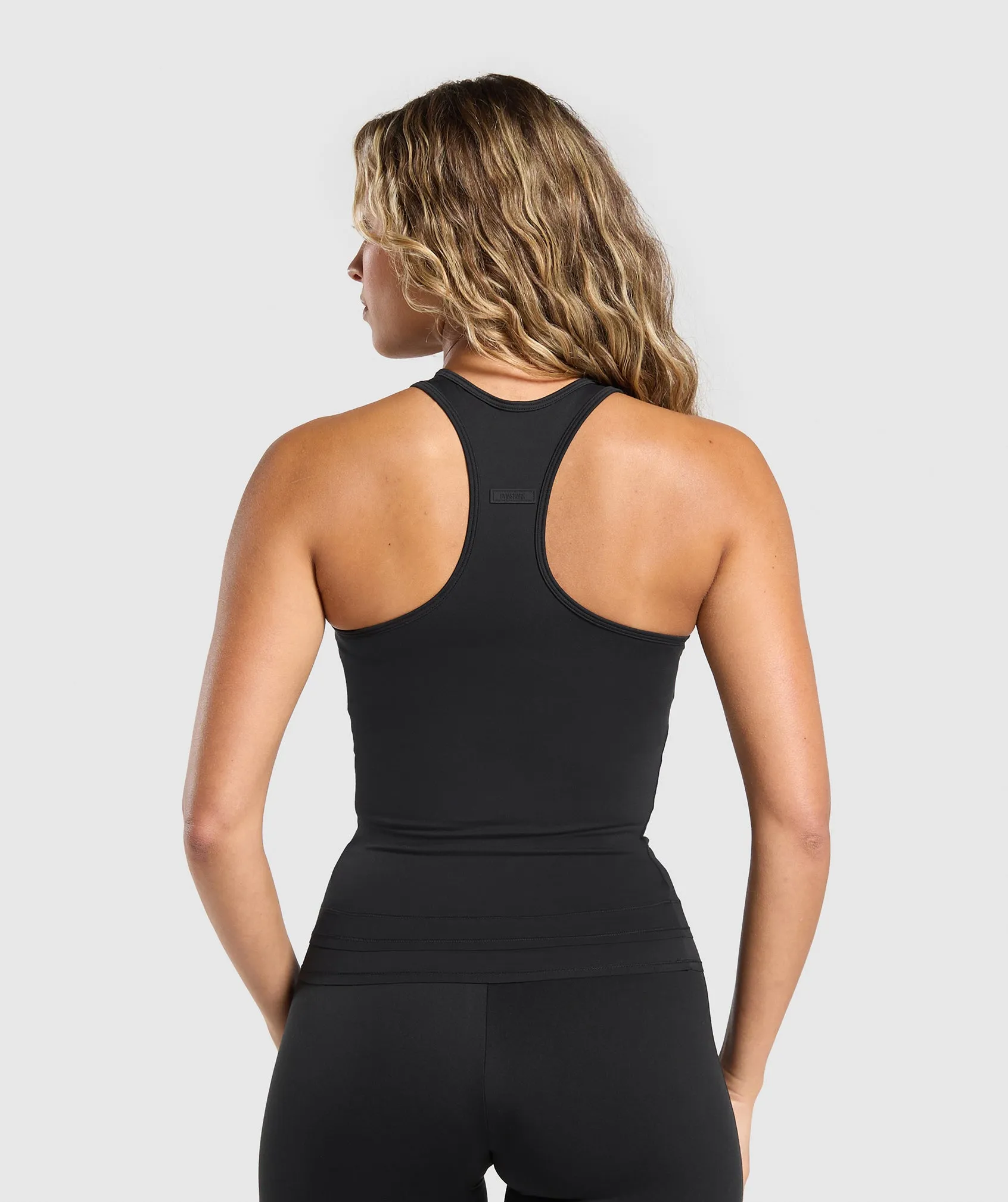 Gymshark Rest Day Luxe Racer Tank - Black