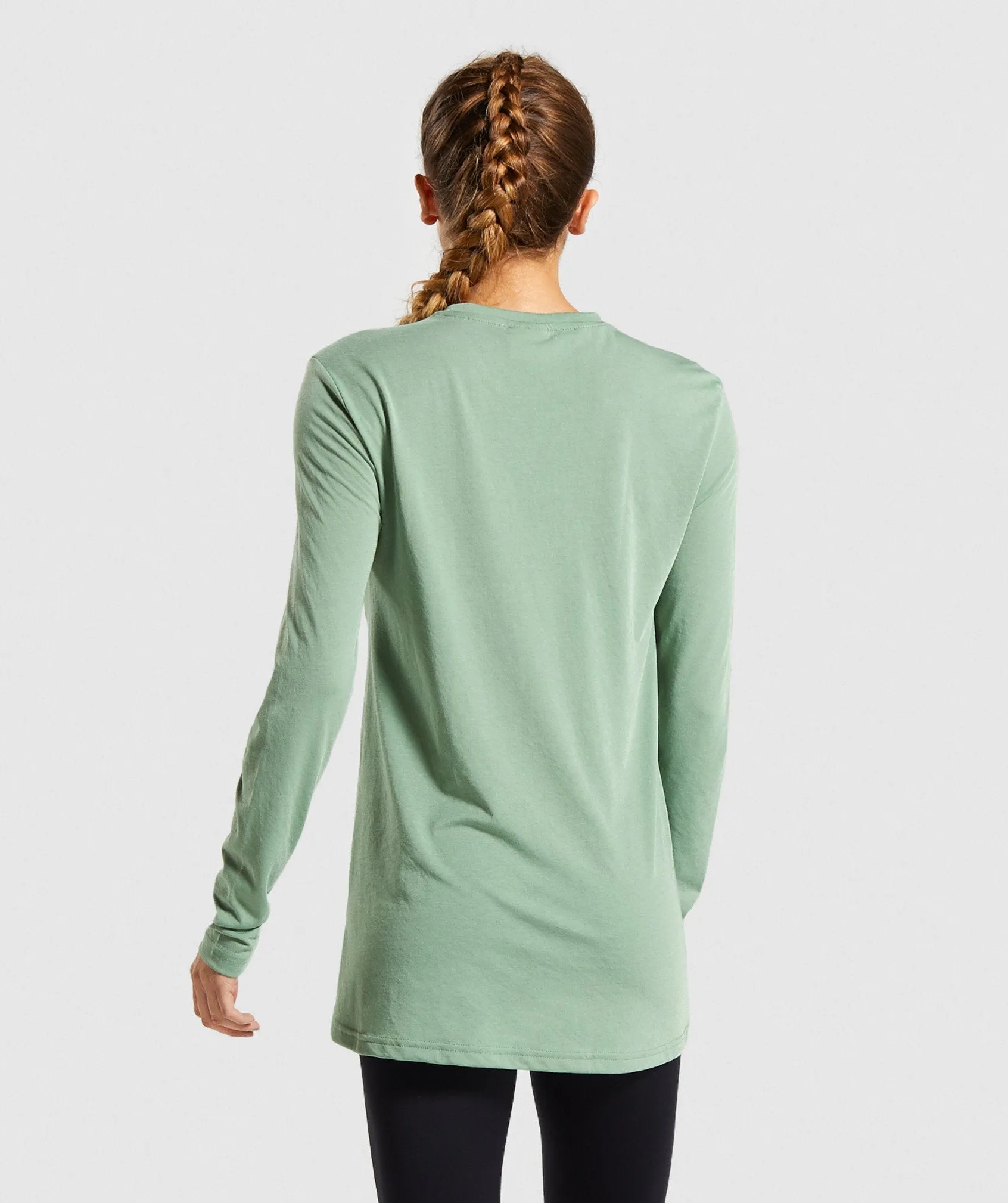 Gymshark Training Oversized Long Sleeve Tee - Green