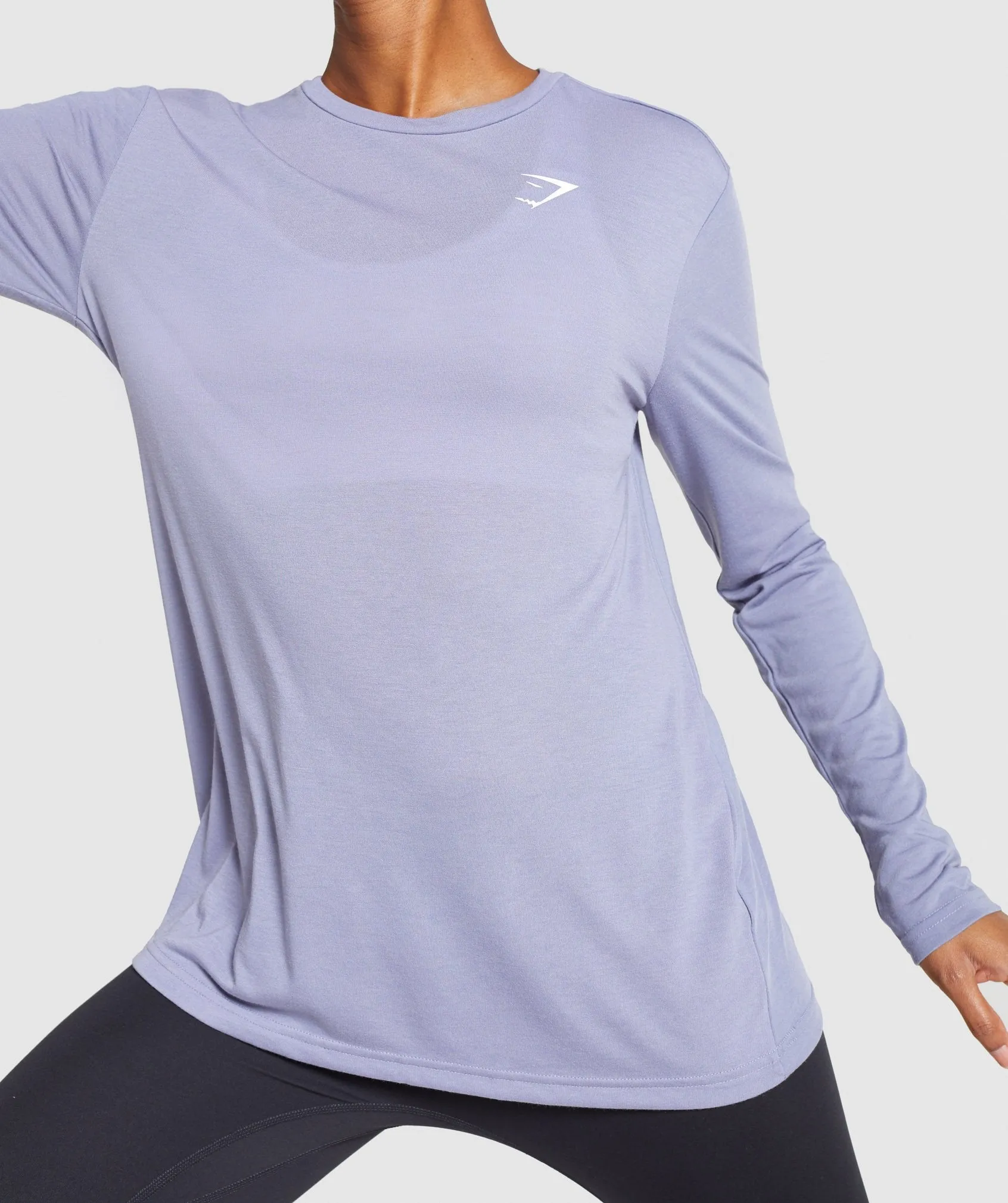 Gymshark Training Oversized Long Sleeve Tee - Light Blue