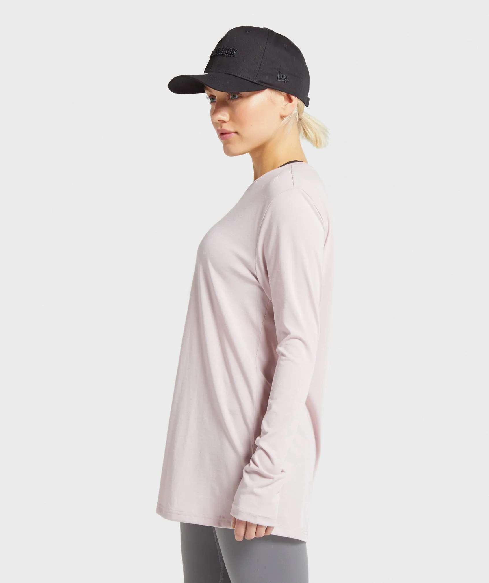 Gymshark Training Oversized Long Sleeve Tee - Pink