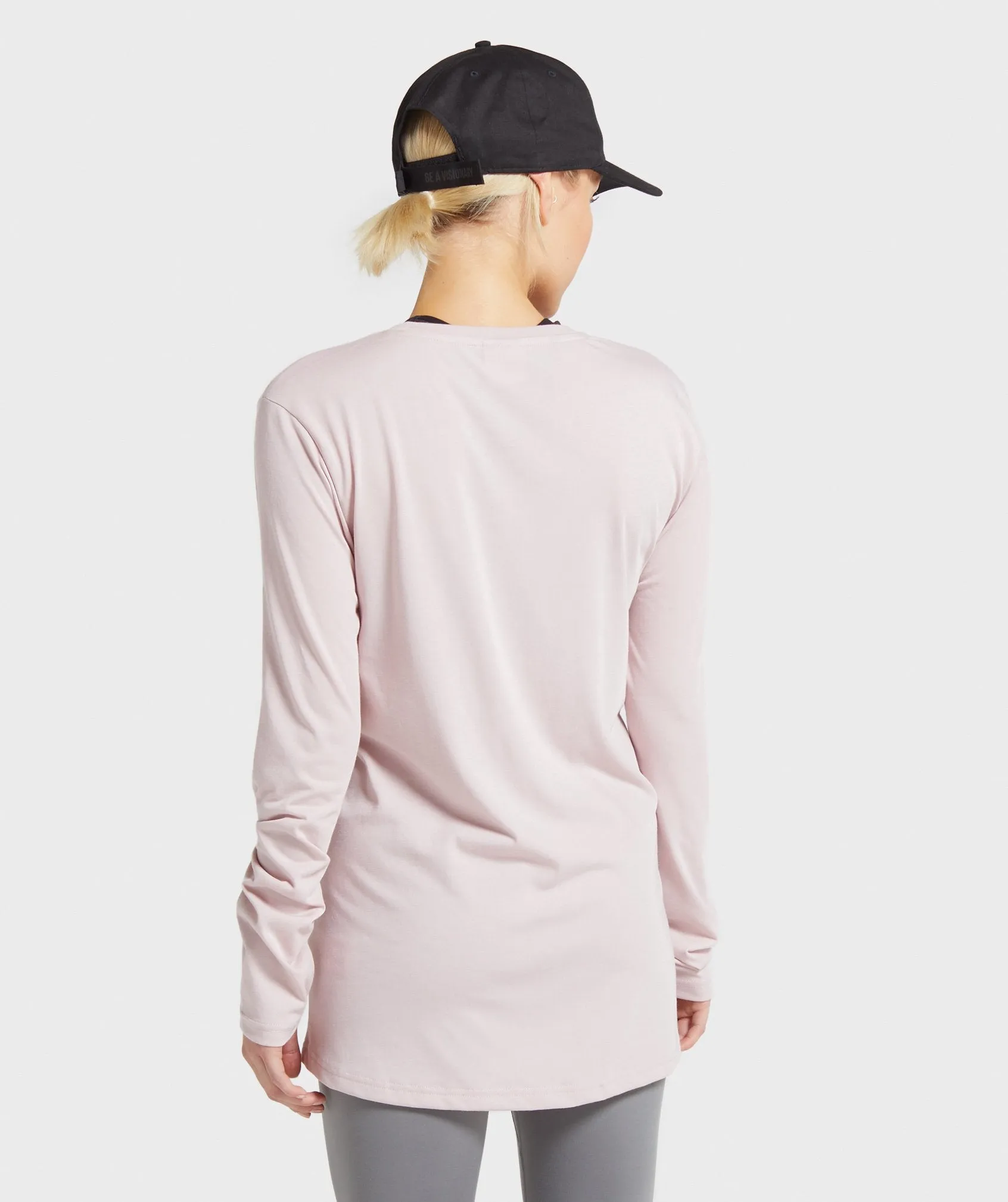 Gymshark Training Oversized Long Sleeve Tee - Pink