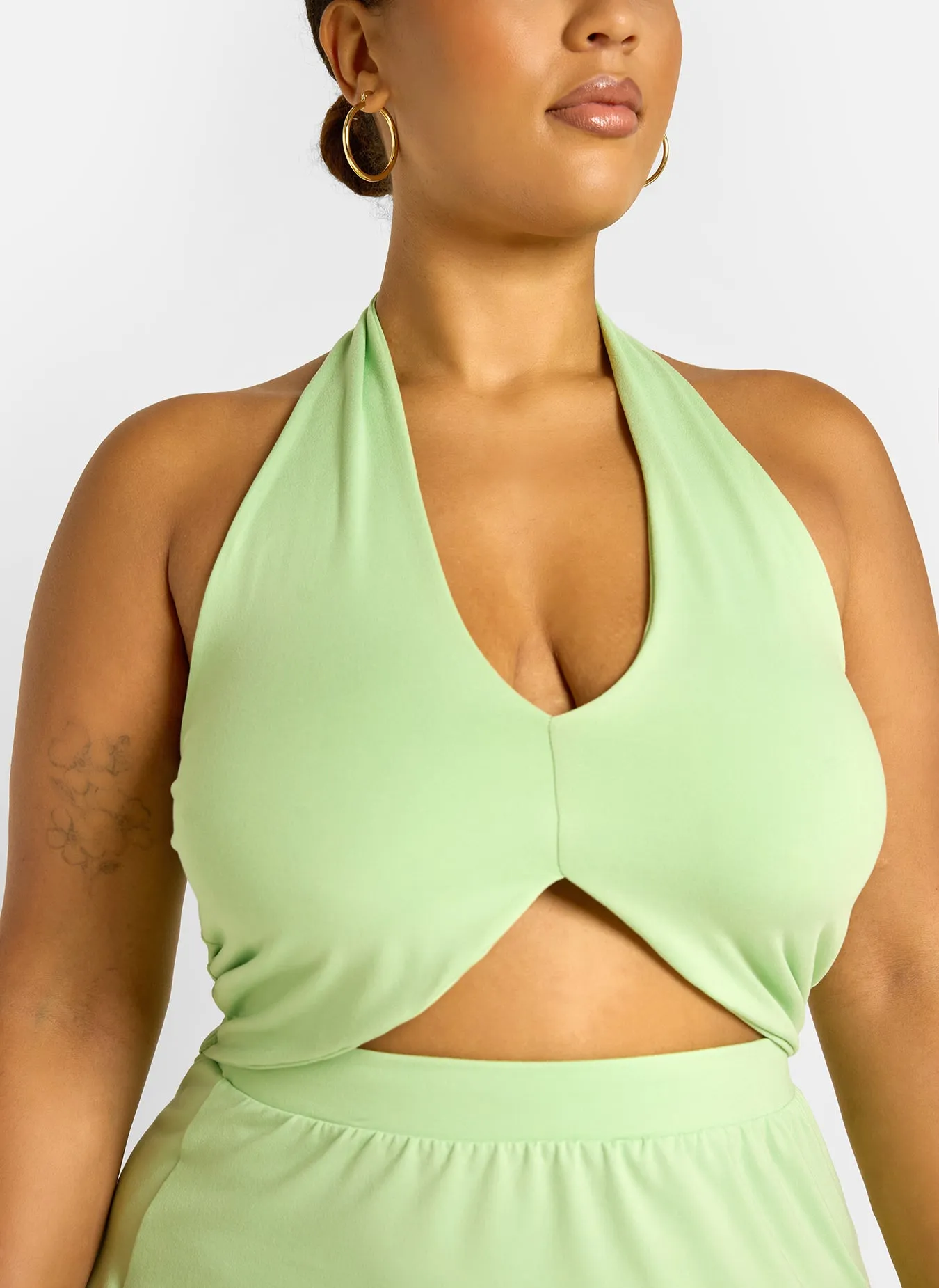 Jae Halter Crop Top - Mint Green