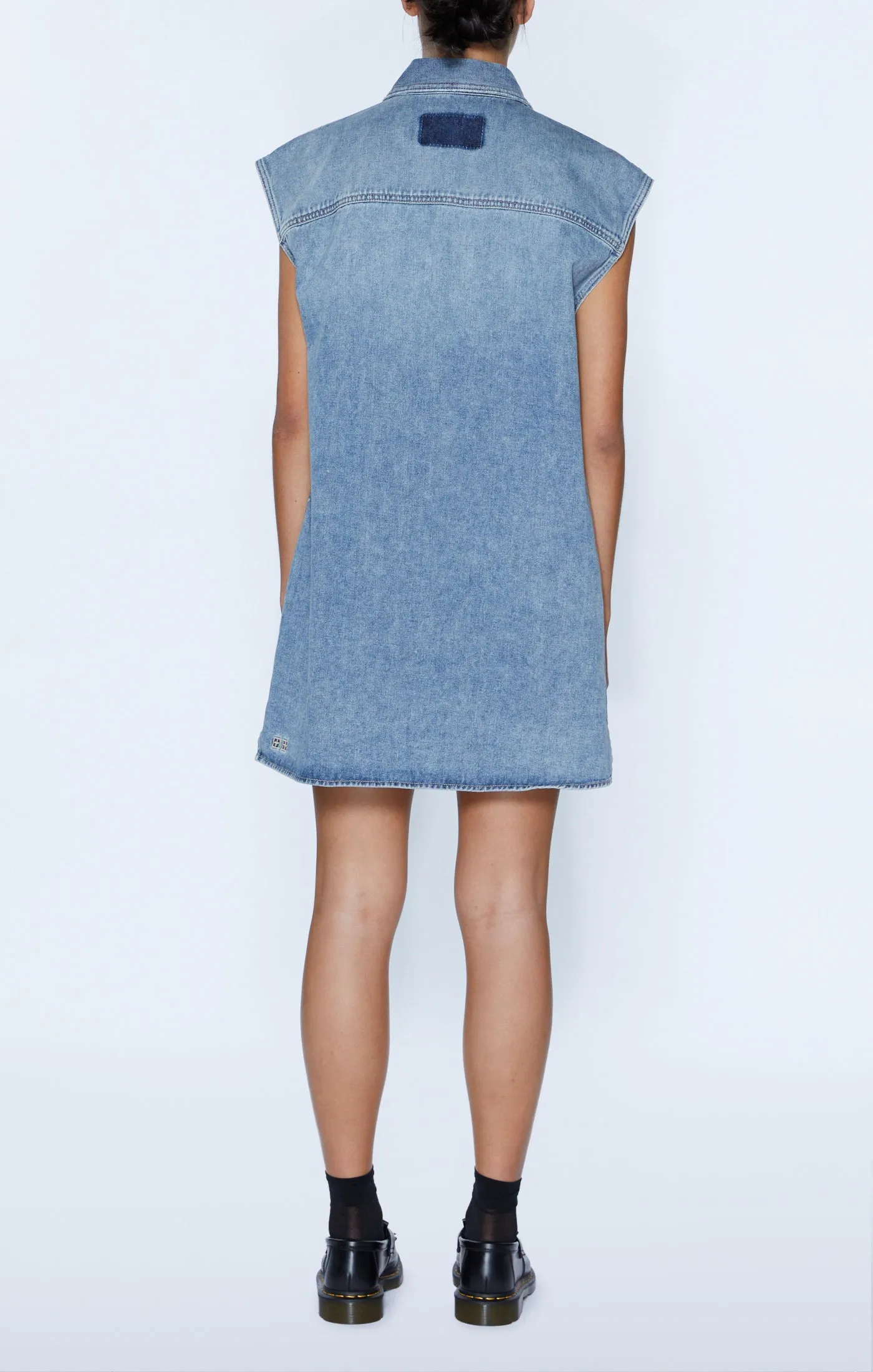 Ksubi Denim Sleeveless Dress - Overkast