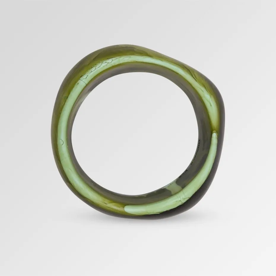 Large Organic Bangle - Cool Tones