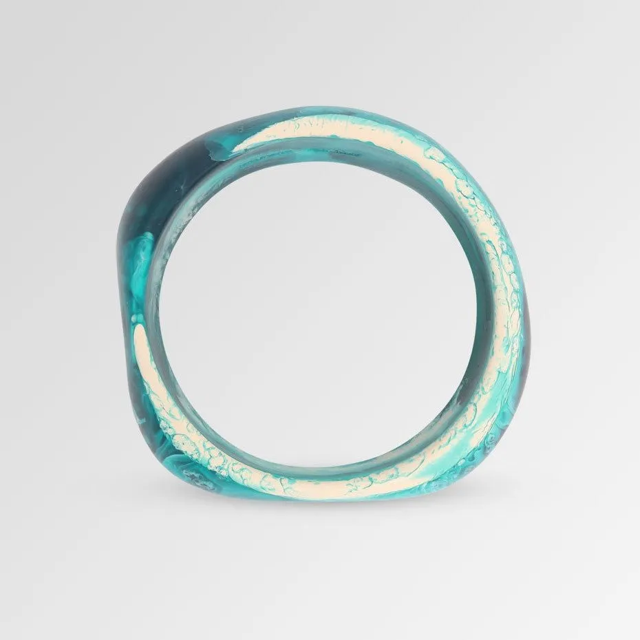 Large Organic Bangle - Cool Tones