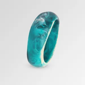 Large Organic Bangle - Cool Tones