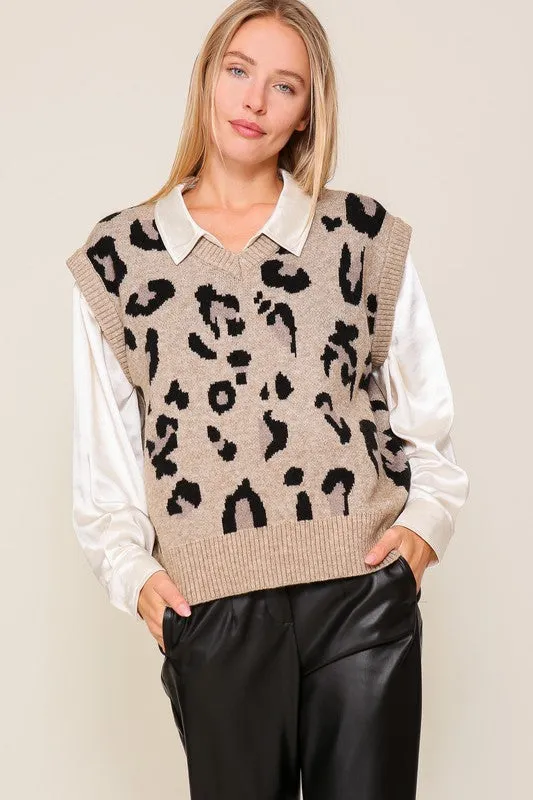 Leopard Vest