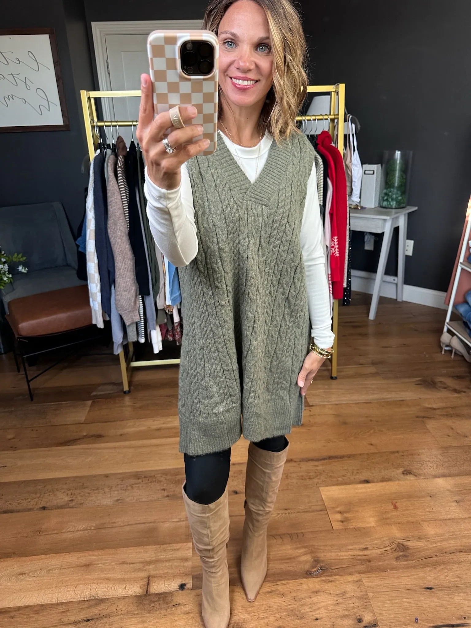 Make My Way Cable-Knit Tunic Sweater - Multiple Options