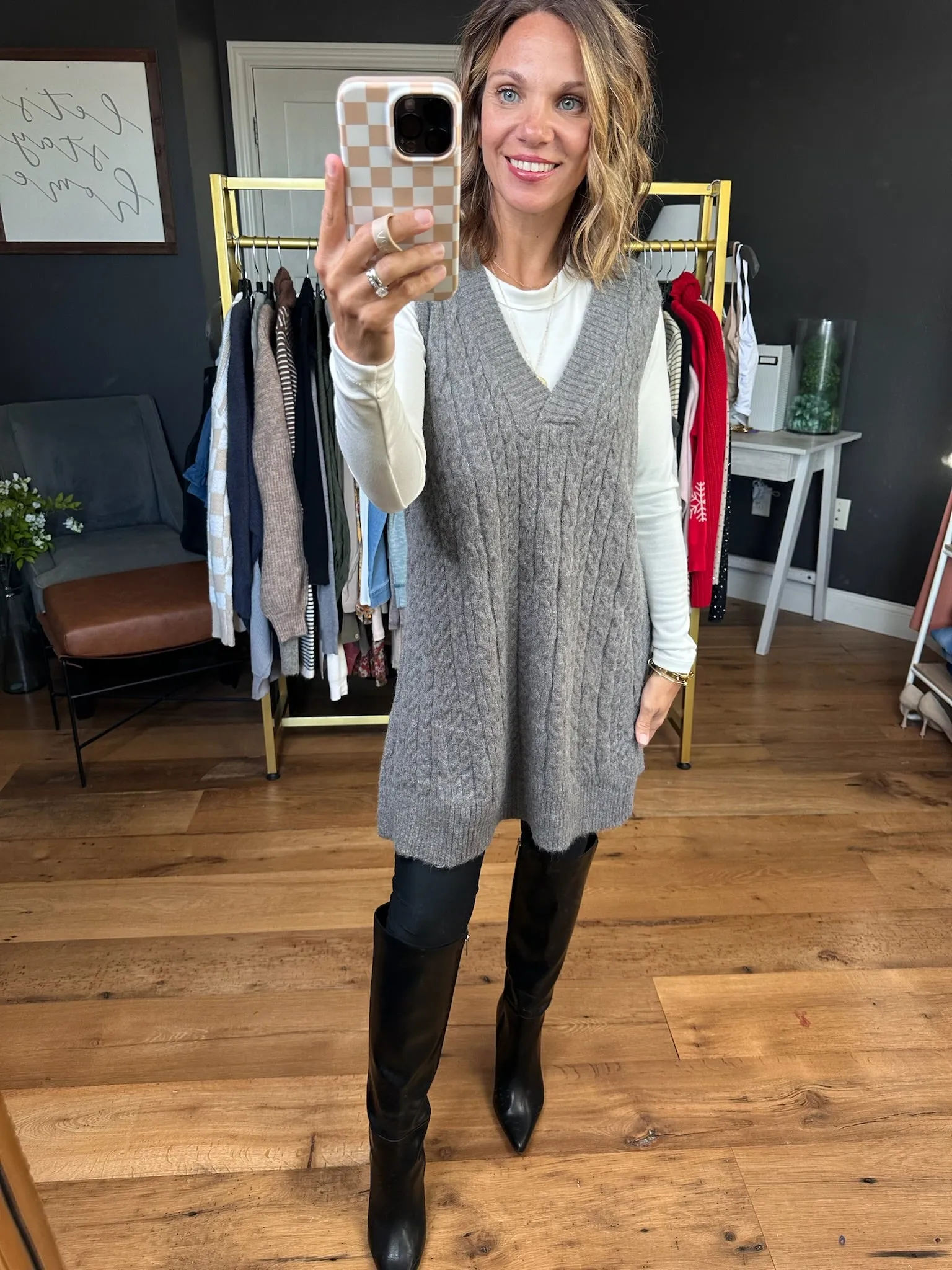 Make My Way Cable-Knit Tunic Sweater - Multiple Options