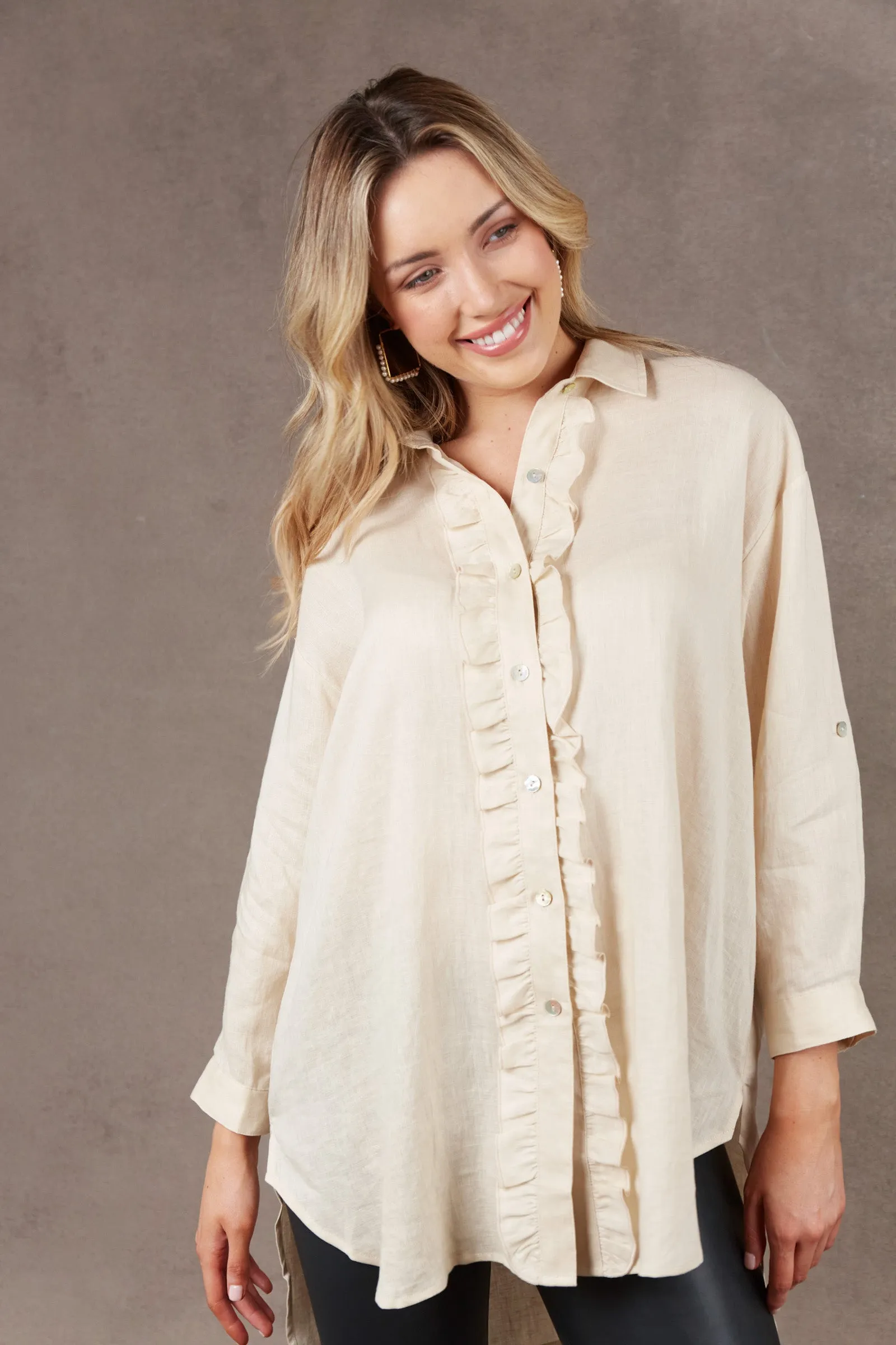 Nama Frill Shirt - Vanilla